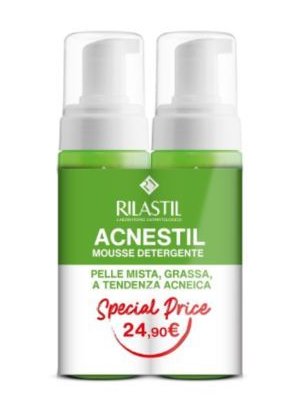 Rilastil Acnestil Mousse Detergente Pelli Grasse 165 ml